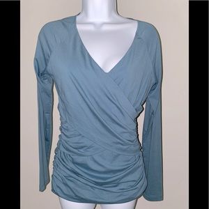 NWOT, Sundance Teal Wrap Top